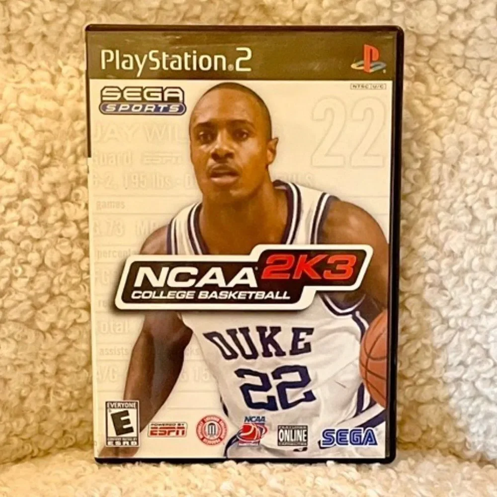 PS2 Sega Sports NCAA 2K3 College Basketball Playstation 2 Video Game